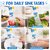 (Pack of 2) 360 Rotating Splash-Proof Faucet Nozzle with Expandable Filter for Sink  Bathroom (Multicolor)