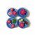 (Set of 4) Handcrafted Lotus Pond Tealight Candles, Blue and Pink, Soy Wax, Jumbo Size, Scented with Mix Fragrances, Contemporary Style, for Festival Decoration