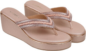 Lazera Sultan Wedge Sandals for Women Diamond Broad Strap Platform Mules