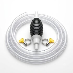 Manual Liquid Transfer Pump Kit with 2 Meter PVC Hose Portable Hand Siphon Pump Reusable High Flow Transfer Pump