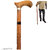 Solid Wood Walking Stick with Ergonomic Handle  Best for Senior Citizens