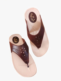 Brown Stylish And Comfortable Premium Slippers For Women