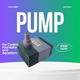 MyChetan 18 Watt Submersible Water Pump - 180V-230V, 1.85 M Cooler Pump for Desert Air Cooler, Aquarium, Fountains_Play-1548