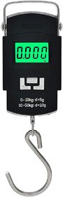 Shine Digital Scale Hanging weight machine WH-A08-50kg X 5gm Mini Digital Kitchen Bakery Provison Store Square Steel Scale_Play-3898