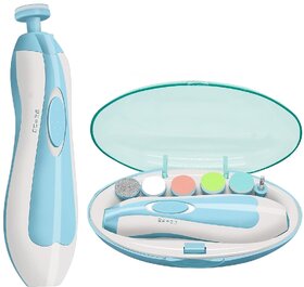 Electric Nail Trimmer For Baby, Baby Nail Trimmer, Baby Nail Cutter, Nail Trimmer For New Born Baby, Kids Nail Cutter With Light (Multi Colour), 1 Set