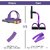 Portable 4-Tube Pull Reducer for Full Body Workout, Pedal Puller Resistance Band  Tummy Trimmer for Belly Fat Reduction, Yoga Stretching, Crossfit Exercise, Home Gym Equipment for Men  Women