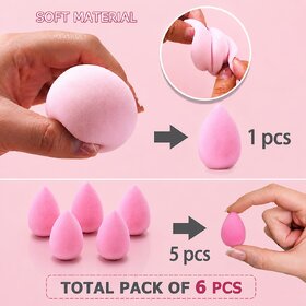 Makeup Sponge (Pack of 6 pcs) Beauty Face Makeup