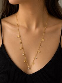 Anti Tranish Star Charm Necklace