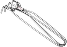 Stainless Steel Pakkad  Utensil Gripper for Hot Pots, Tongs, and Sandasi  Multipurpose Kitchen Tool with Vinyl-Coated Handle for Safe and Easy Handling  24cm