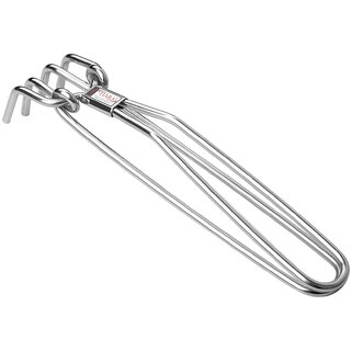 Stainless Steel Pakkad  Utensil Gripper for Hot Pots, Tongs, and Sandasi  Multipurpose Kitchen Tool with Vinyl-Coated Handle for Safe and Easy Handling  24cm