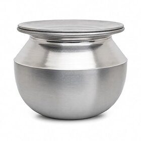 Al Rice Pot with Lid, 13 Size, BIS, 17x17x13 cm, 408 gm