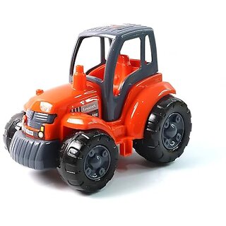 Friction-Powered Tractor Toy for Children | Realistic Farm Vehicle with Free-Wheel Action |Battery-Free Educational Toy for Boys & Girls | Outdoor & Indoor Play Tractor (1 Pc)