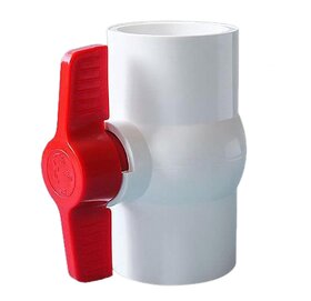 Ball Valve Straight for Aquaculture Sewage Pipes Cold Water Supply Lines White 40mmHome  GardenHome  GardenHome  Garden1Pc Ball Valve