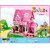 Lirosh kart Trending Sweet Pink House 3D Puzzle for Kids  cardboard  DIY Self-Assembly  LX-1035