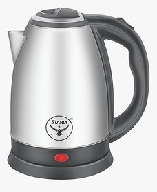 Starly Ignite Kettle  Stainless Steel Electric Kettle 18 Litre 1500 Watts Fast Boiling Portable Kettle  Power Indicator  Dry Run Protection  Auto Cut off  360 Degree Rotatable Silver