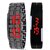 Black Metal  Rubber Watch