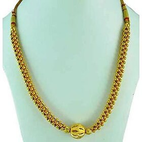 Golden Ball Maharashtrian thushi necklace