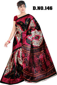 SVB Multicolor Cotton Block Print Saree Without Blouse