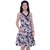 dlyric Womens Gathered Multicolor Dress