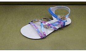 Women's Blue Flats.