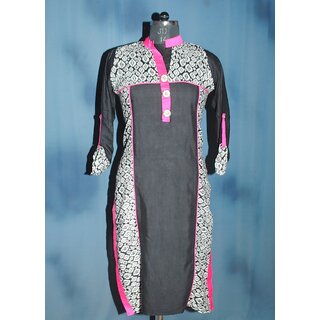 Rayon Cotton printed kurti for womens