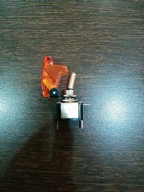 Imported Yellow Toggle Switch with Aircraft Safety Cover