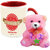 AllUPrints Best Gift For Friend On Valentines Day Red Coffee Mug With Teddy - 11 oz