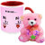 AllUPrints Best Gift For Best Friend On Valentines Day Red Coffee Mug With Teddy - 11 oz