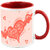AllUPrints Wanna Love You Baby Red Coffee Mug - 11 oz