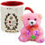 AllUPrints Best Gift For My Valentine Red Coffee Mug With Teddy - 11 oz
