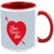 AllUPrints Unique Gift On Valentines Day Red Coffee Mug - 11 oz