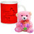 AllUPrints Happy Valentine Day White Coffee Mug With Teddy - 11 oz