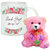 AllUPrints Floral Love And Heart White Coffee Mug With Teddy - 11 oz