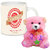 AllUPrints Happy Valentines Day Everyone White Coffee Mug With Teddy - 11 oz