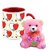 AllUPrints Colorful Love Symbols Red Coffee Mug With Teddy - 11 oz