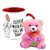 AllUPrints Love With A Kiss Red Coffee Mug With Teddy - 11 oz