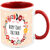AllUPrints Happy Times Together Red Coffee Mug - 11 oz