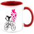 AllUPrints Riding With My Love Red Coffee Mug - 11 oz