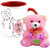 AllUPrints Kissing Your Valentine Red Coffee Mug With Teddy - 11 oz