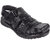 Knoos Men Leather Black Sandals