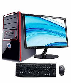 Assembled Zebronics Dual Core (2 GB RAM Computer Desktop - Black Red