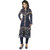 georgette blue sherwani style suit material