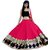 Decent World Fancy Pink Net Embroidered Unstitched Fashion Dress Material