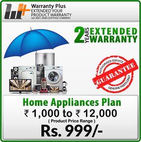 Warranty Plus Extended Warranty on Home Appliances (Rs.1000 to 12,000)