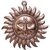Aapkidukan Black Metal Vastu For Home Surya Bhagwan Wall Hanging idol