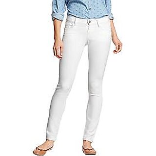 Online Aceesories Skinny & Pencil Fit Women's White Jeans.