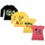 Indiweaves Girls 2 Cotton Full Sleeves And 2 Half Sleeves Printed T-shirt P