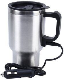 12V Stainless Steel Mug Coffee Tea Water Cup Auto Car Charger Electric Heater