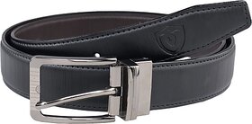 Keviv Men Evening, Party, Formal, Casual Brown, Black Artificial Leather Reversible Belt