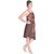 Uttam Brown Plain A Line Dress